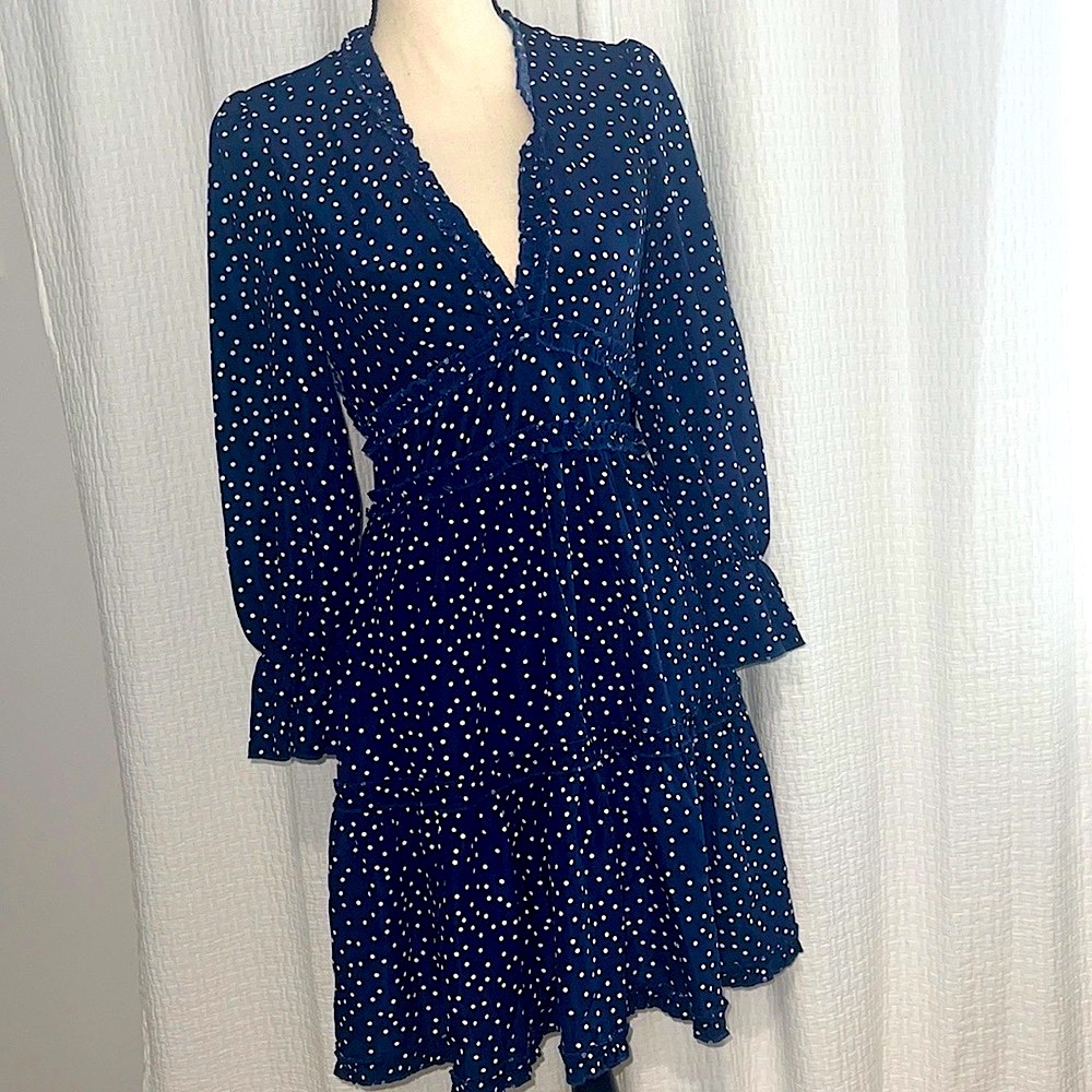 Polka Dot Navy/White Dress